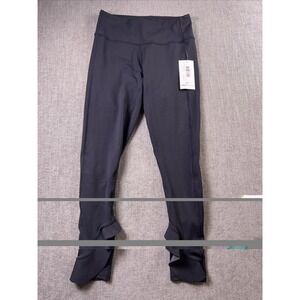 Urban Salvage Ruffle Leggings Women's S Black Gym Training Yoga Running